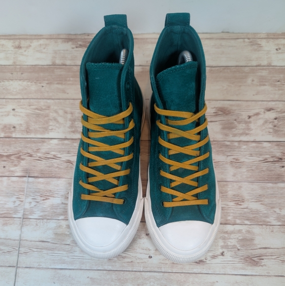 PF Flyers Posture Foundation Green Yellow White High Tops Women's 6.5 - Picture 8 of 15